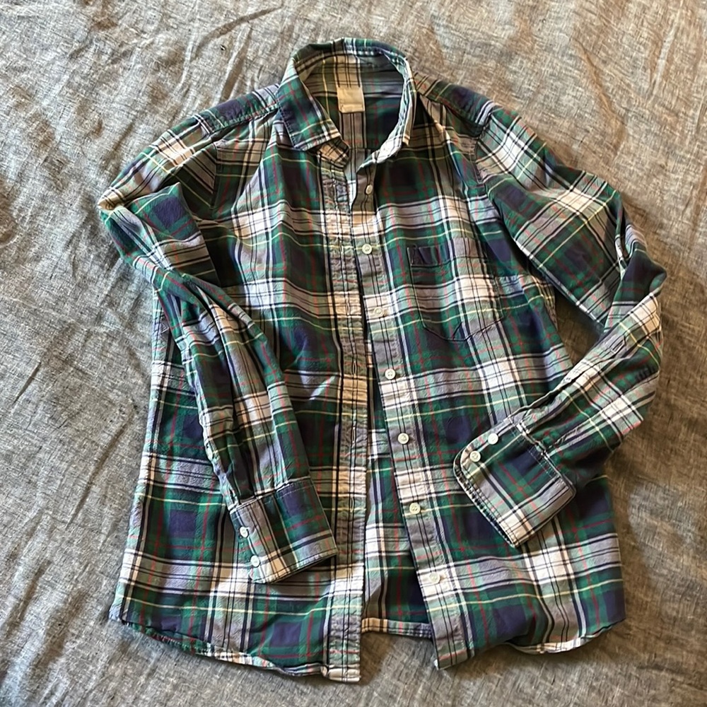 J. Crew The Boy Shirt plaid button down